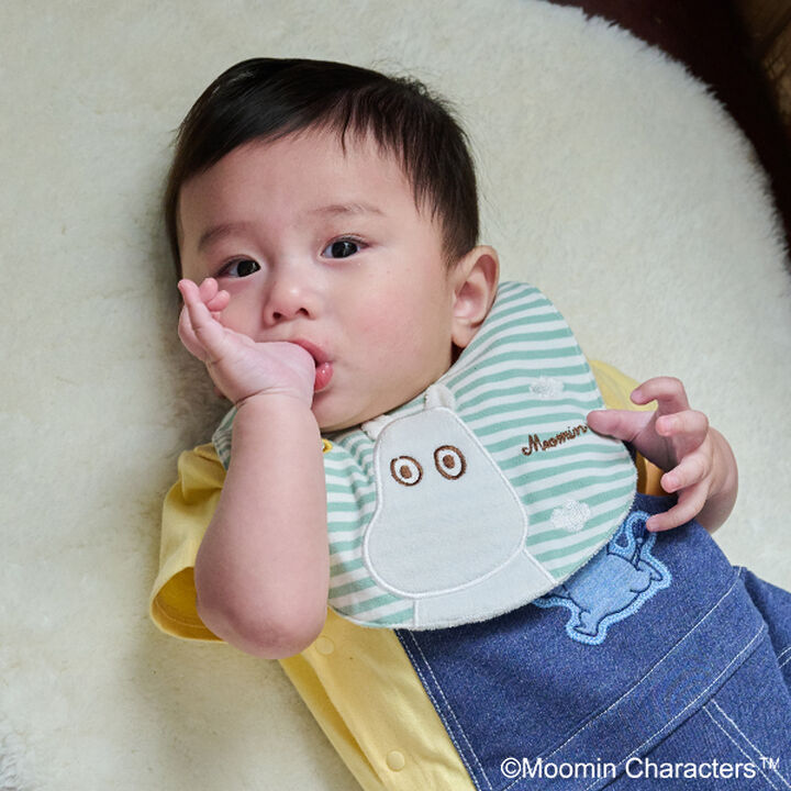 MOOMIN Nyoro Nyoro Bib,Light green, medium image number 0