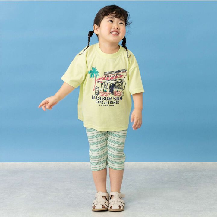 [365D.] Assorted Beach Print Cotton 100% Short Sleeve T-Shirt,Milky white, medium image number 6