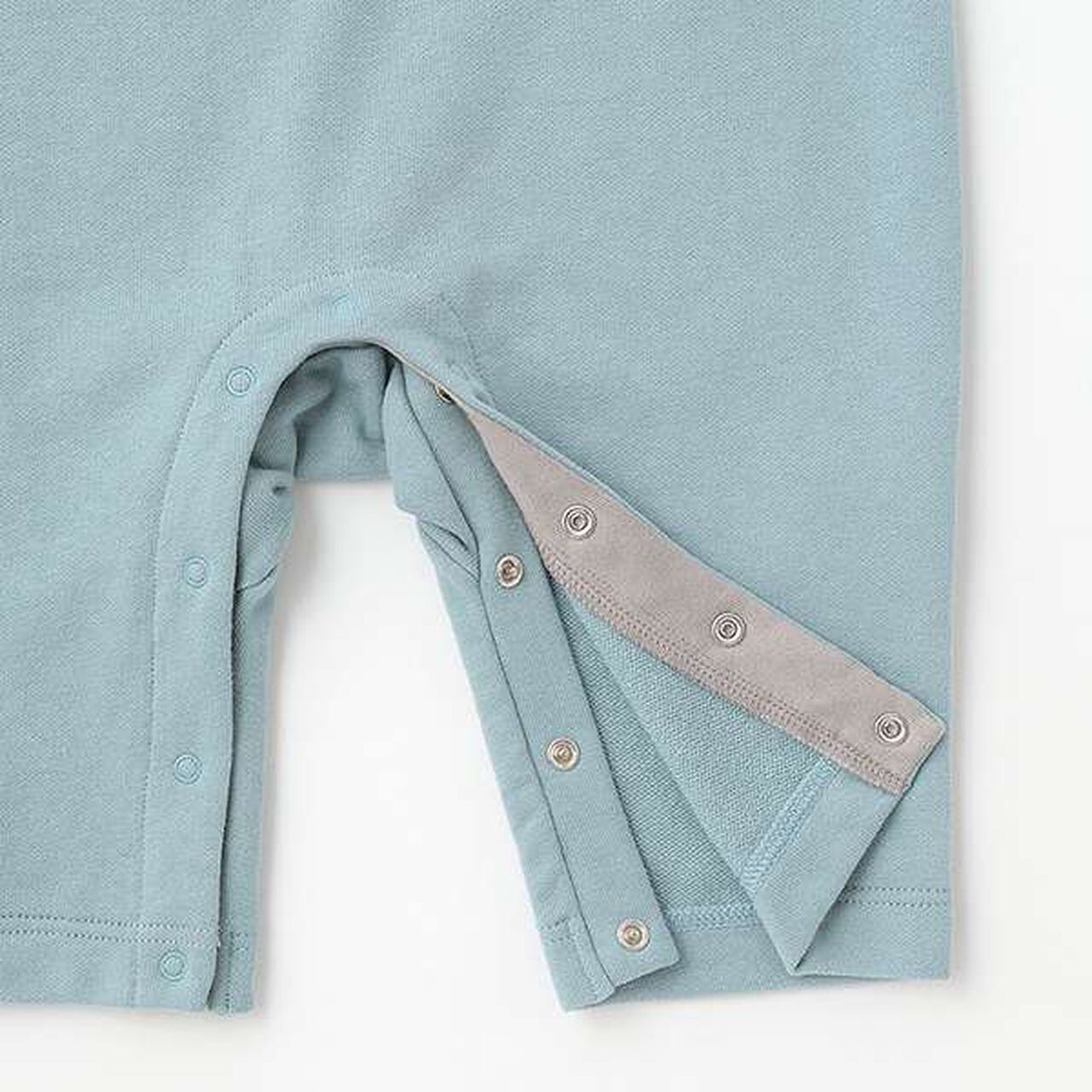 [Made in Japan] Mini Fleece Overalls,Gray, large image number 6