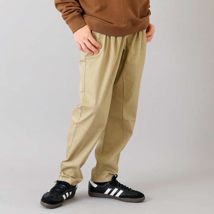 Cotton-Poly Stretch Twill Tuck Pants,Khaki, medium image number 19