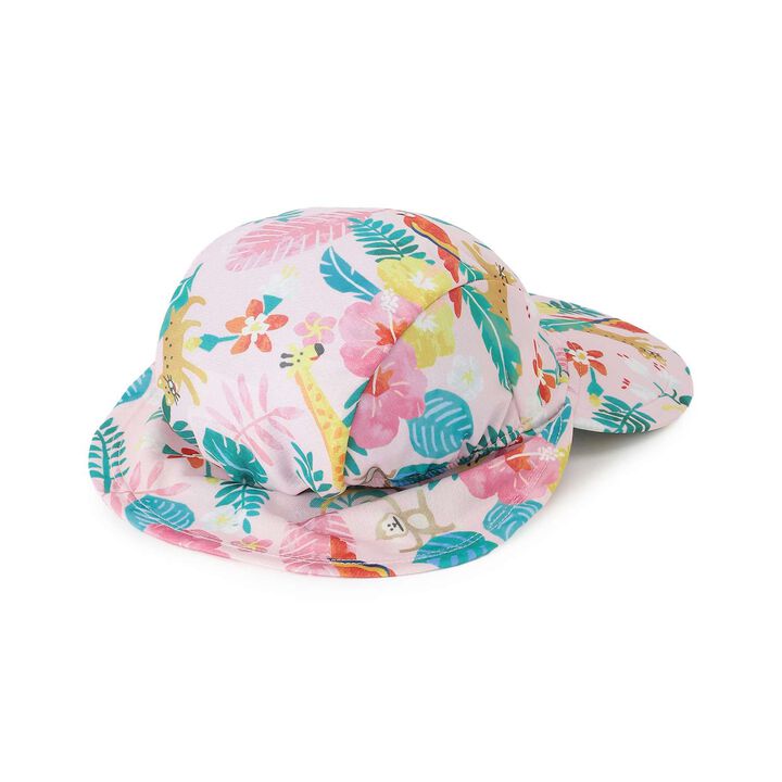 [SWIM] All-Over Pattern Swim Cap with Sunshade,Turquoise, medium image number 3
