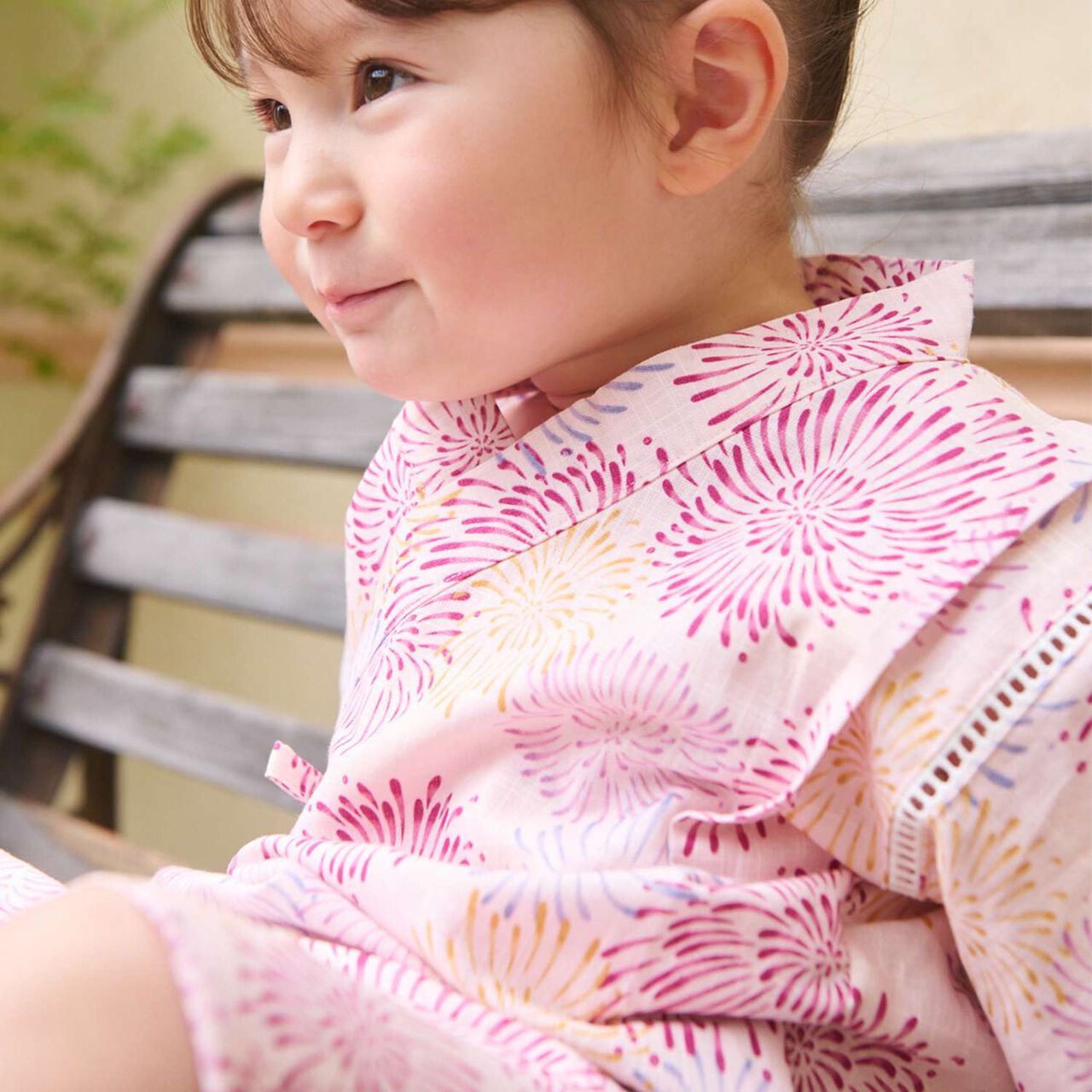 [Easy Wear] GIRLS Assorted Jinbei,Off white, large image number 2