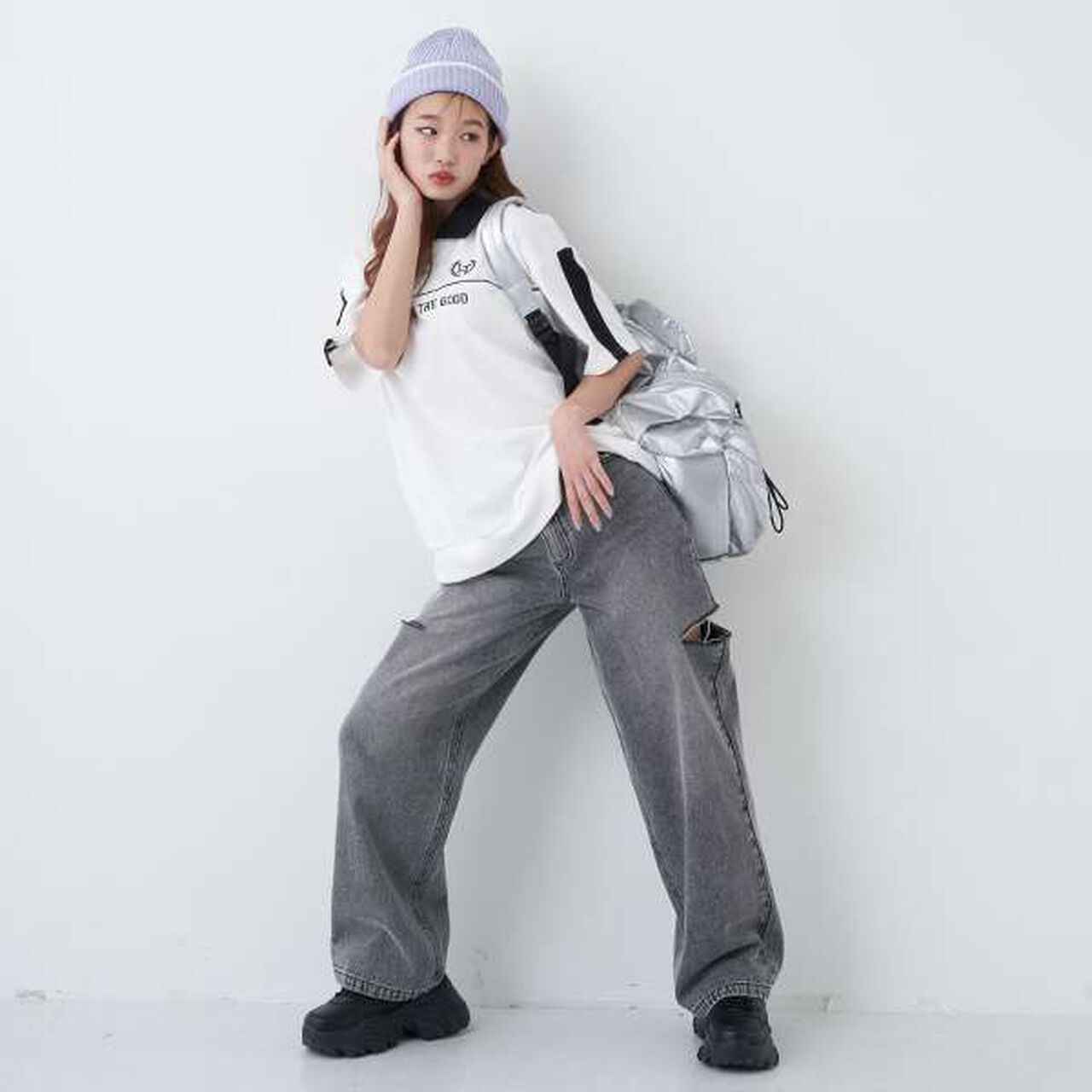 [LTXC] Cotton Touch Beanie,Ivory, large image number 8