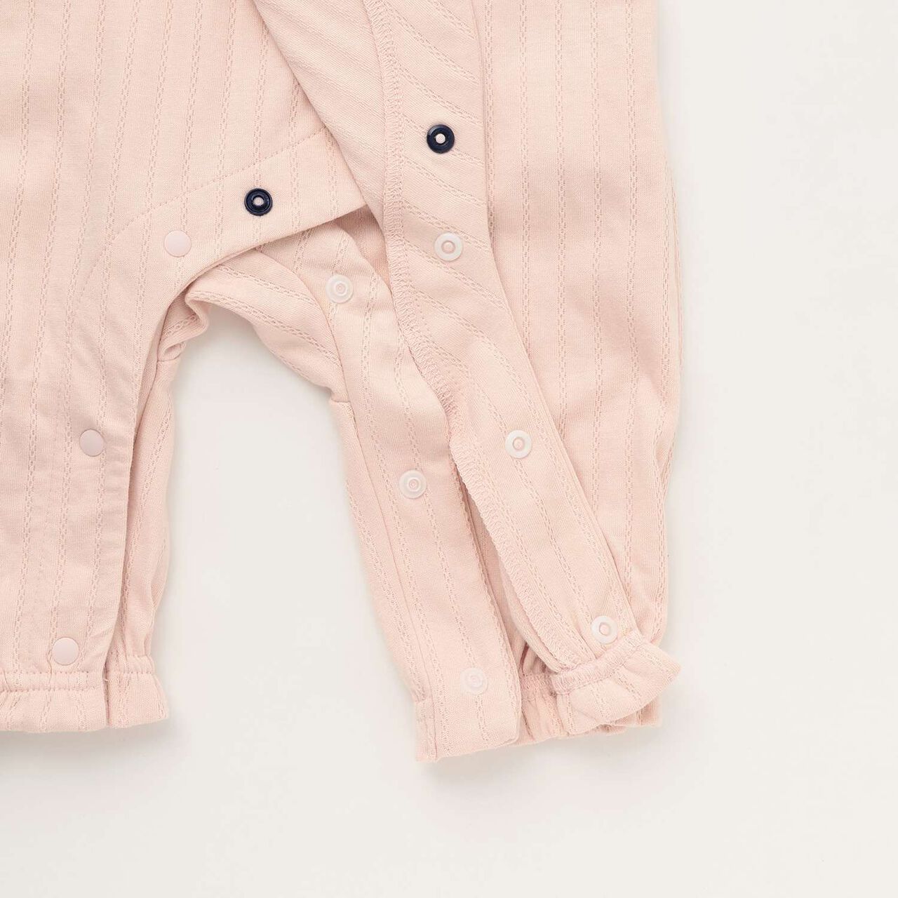 Scallop Trim Collar Coverall,Lilac, large image number 8