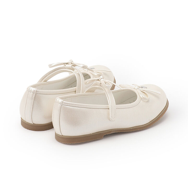 Ribbon Ballet Shoes,Off white, medium image number 1