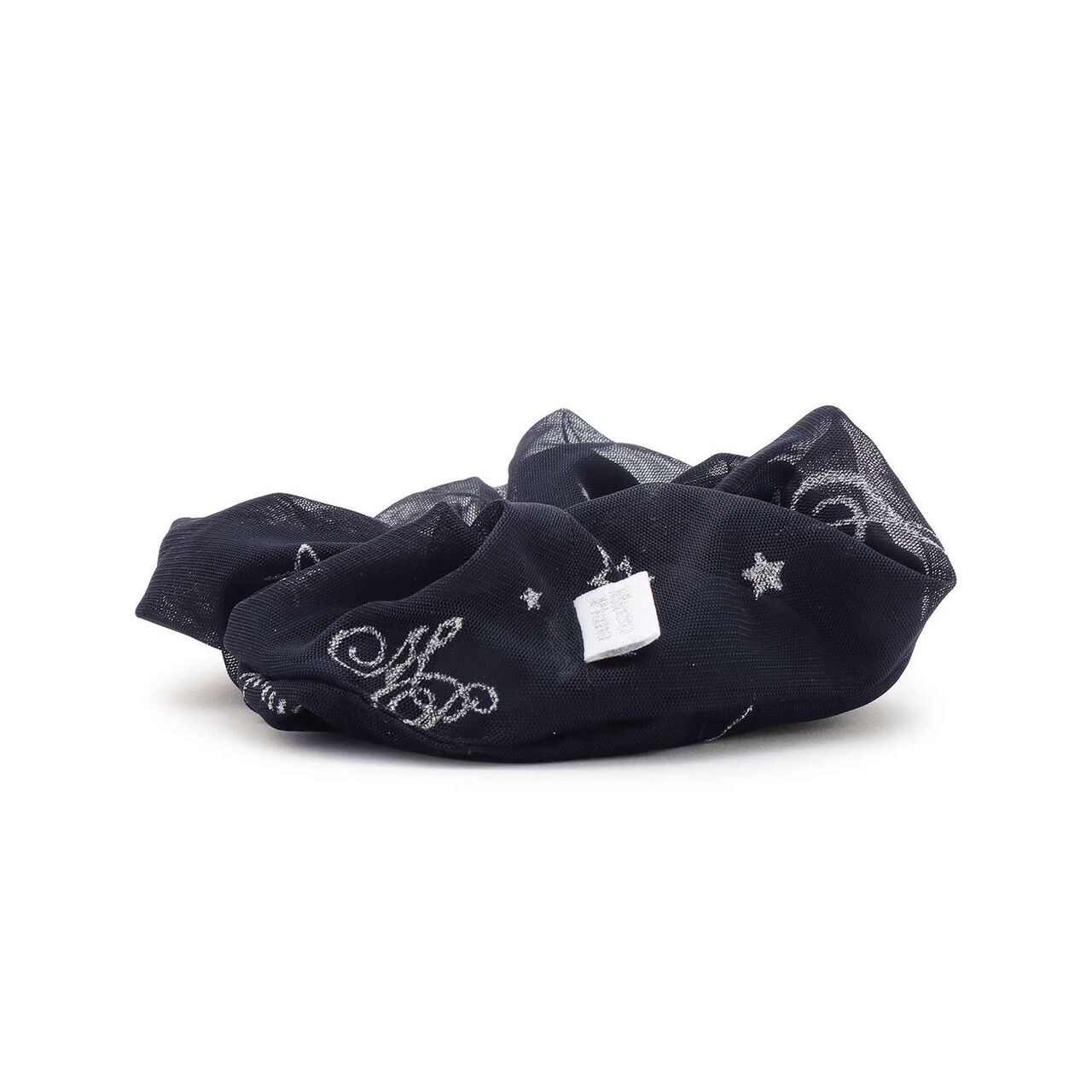 Musical Note Series Tulle Scrunchie,Navy, large image number 2