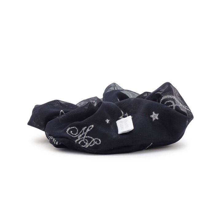 Musical Note Series Tulle Scrunchie,Navy, medium image number 2