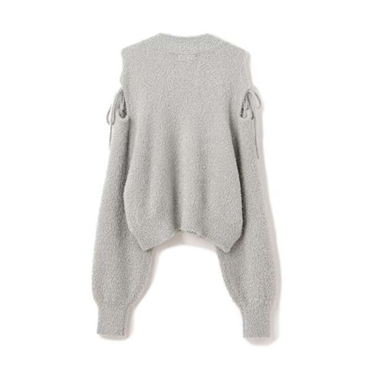 Shoulder Sparkle Knitwear,Off white, medium image number 1