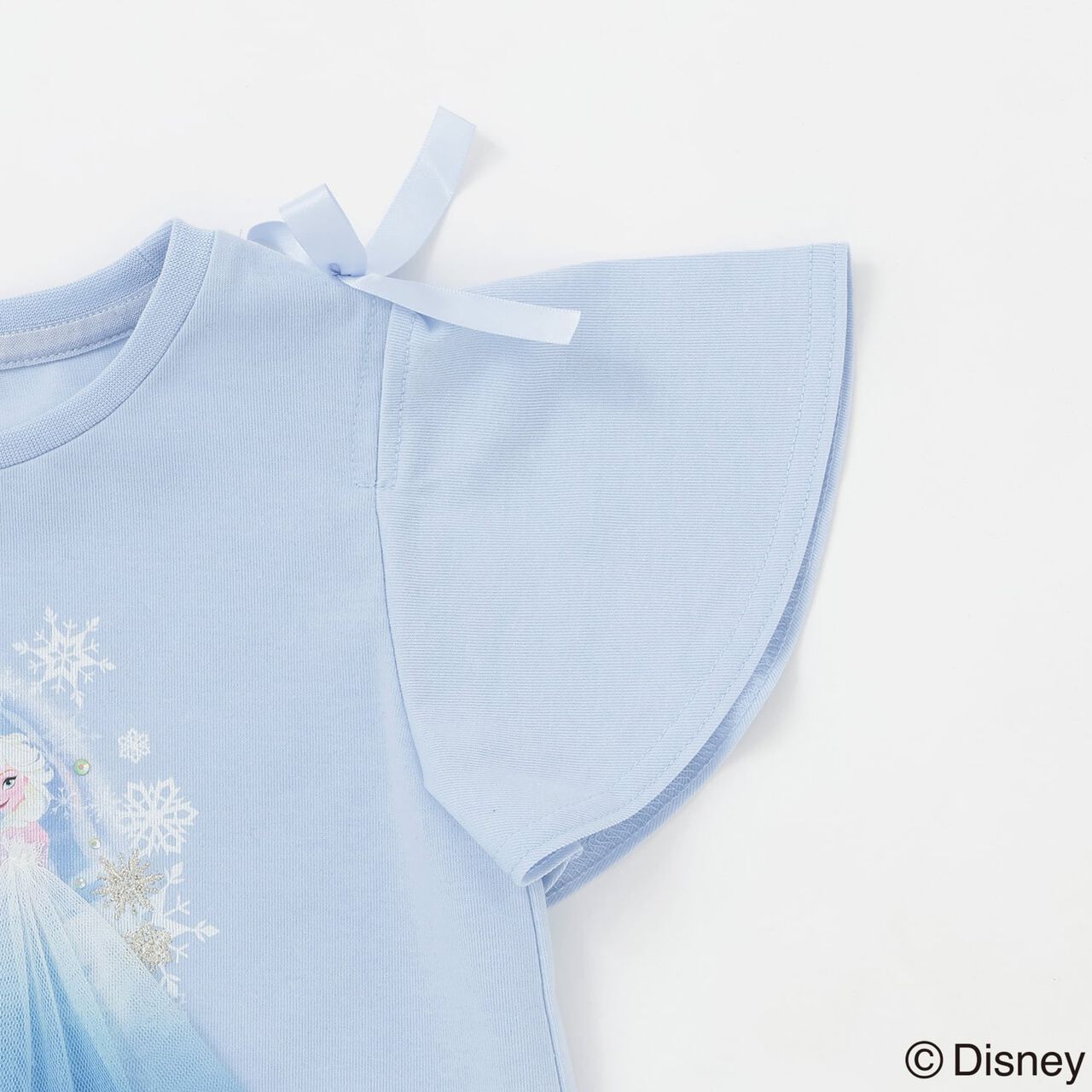 Frozen Elsa 2WAY T-Shirt [Cool Touch, UV Protection, Quick-Dry, Heat Shielding],Sax blue, large image number 8