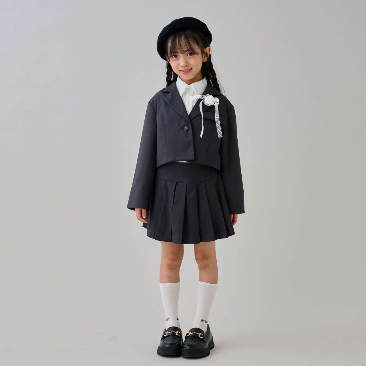 [Graduation Attire] Lace Ribbon Corsage,Off white, large image number 1