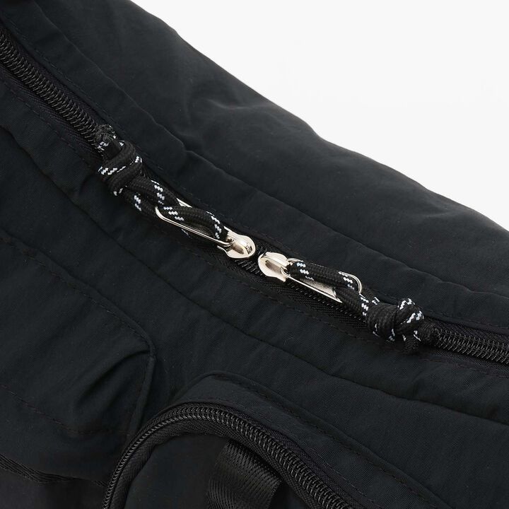 [LTXC] Double Pocket Nylon Shoulder Bag,Black, medium image number 8