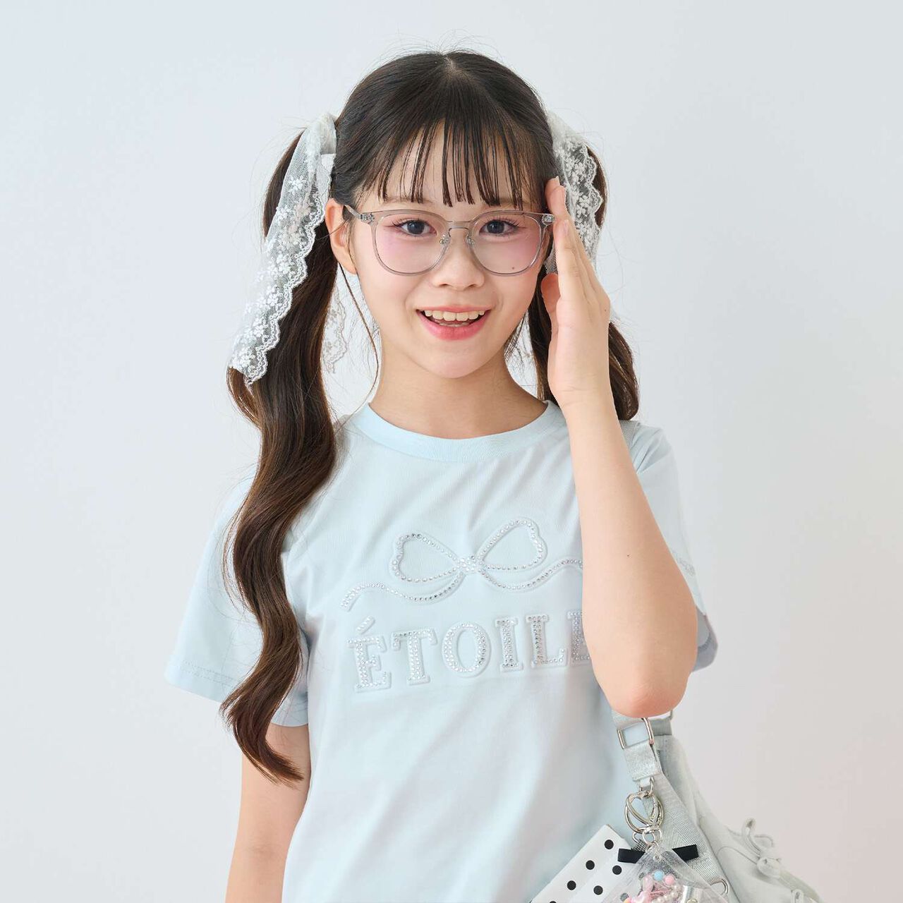 [Photochromic Lens] Fashion Glasses with Case,Gray, large image number 1