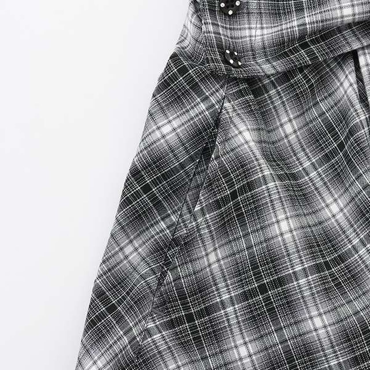 Knot Shirt Style Skirt with Shorts,Light gray, large image number 14