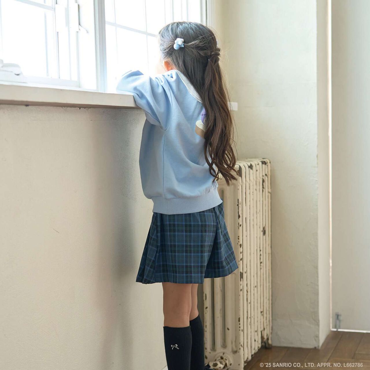 [Studio Hanul x Sanrio Characters] Assorted Collared Sweatshirt,Sax blue, large image number 22