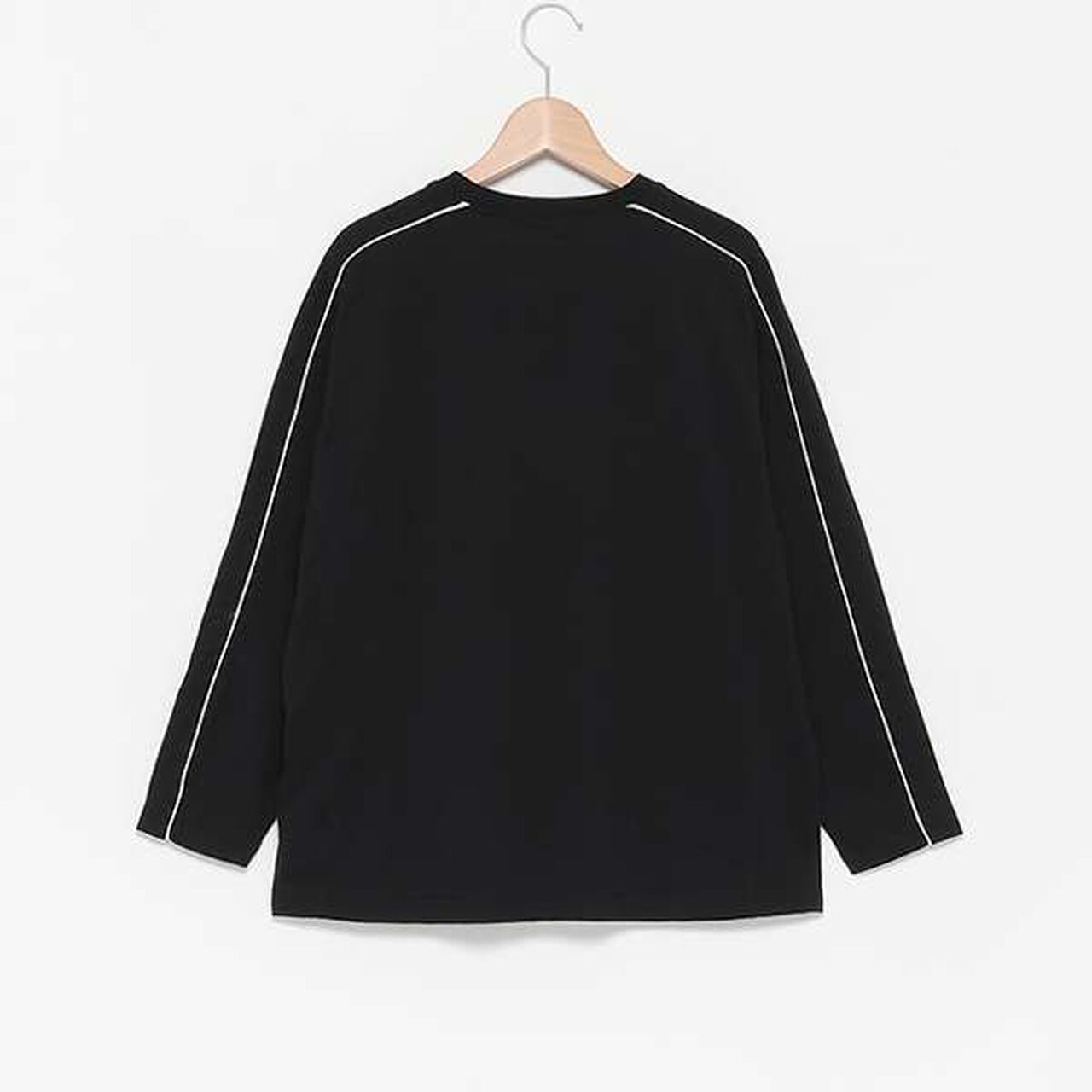 [LTXC] Quick-Dry Appliqu&eacute; Long Sleeve T-Shirt,Black, large image number 1