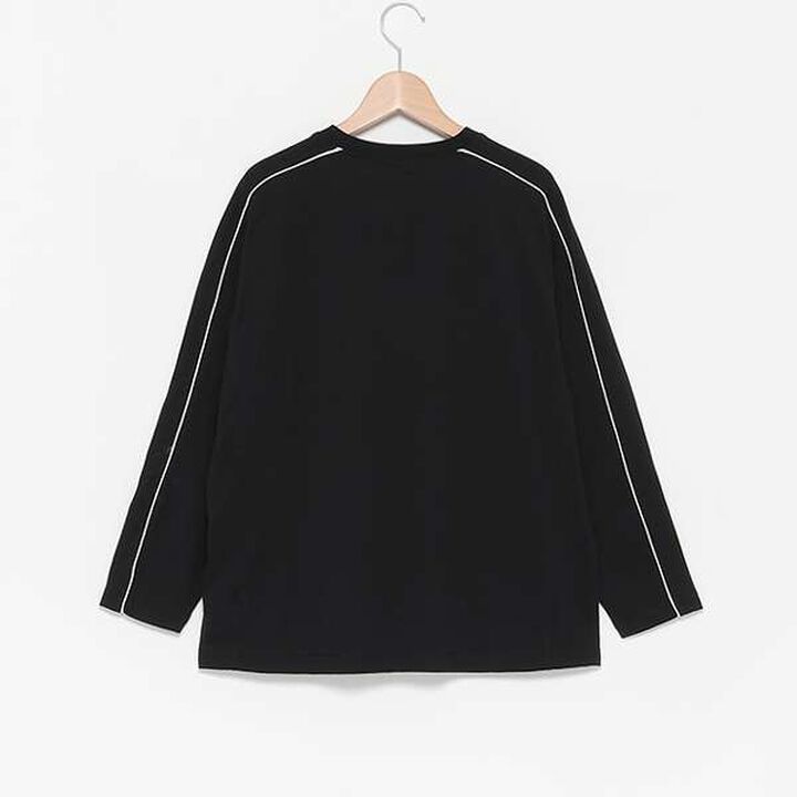 [LTXC] Quick-Dry Appliqu&eacute; Long Sleeve T-Shirt,Black, medium image number 1
