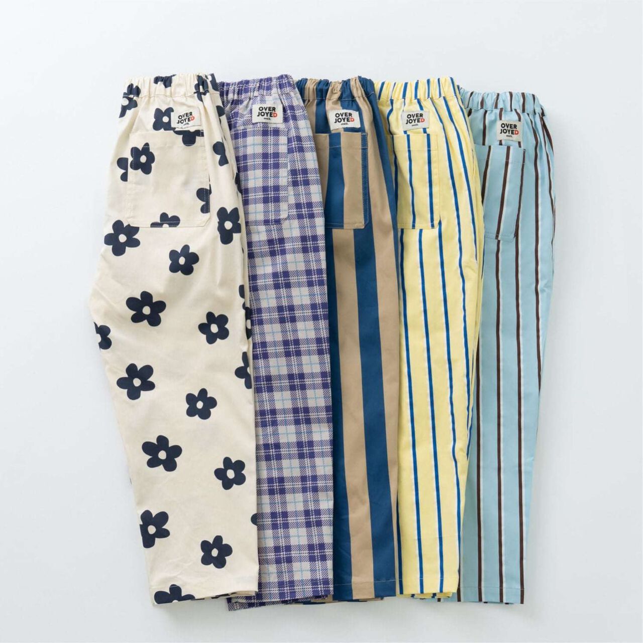Assorted All-Over Pattern Stretch Chef Pants,Light blue, large image number 9