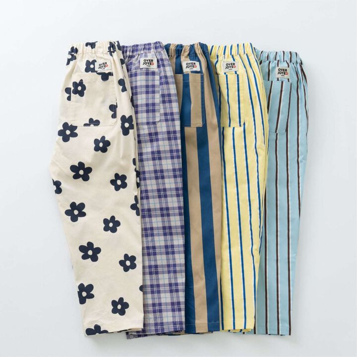 Assorted All-Over Pattern Stretch Chef Pants,Light blue, medium image number 9