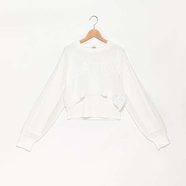 LTXC - Mesh Knit with Inner Layer,Black, medium image number 6