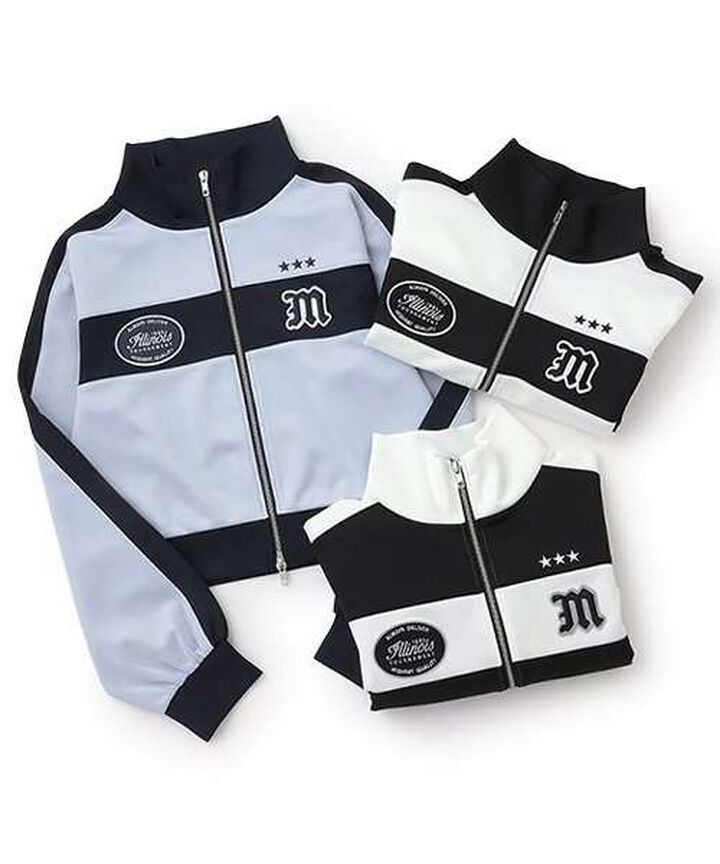 Bi-Color Logo Track Jacket,Black, medium image number 6