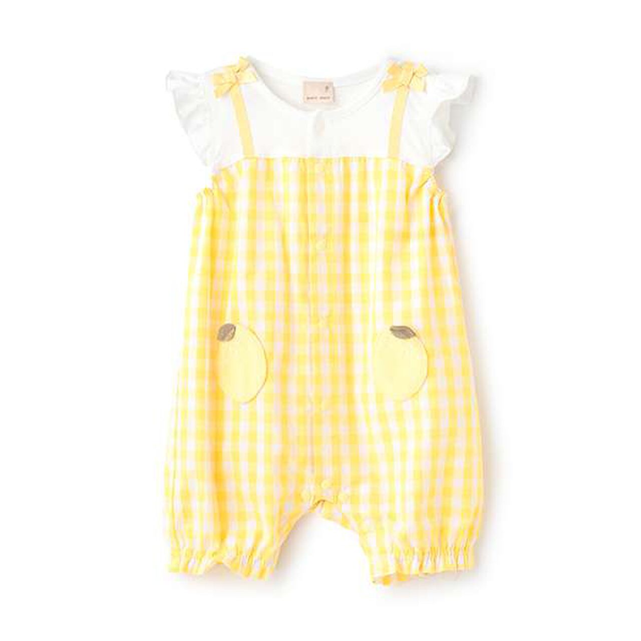Fruit Motif Coverall,Yellow, large image number 0