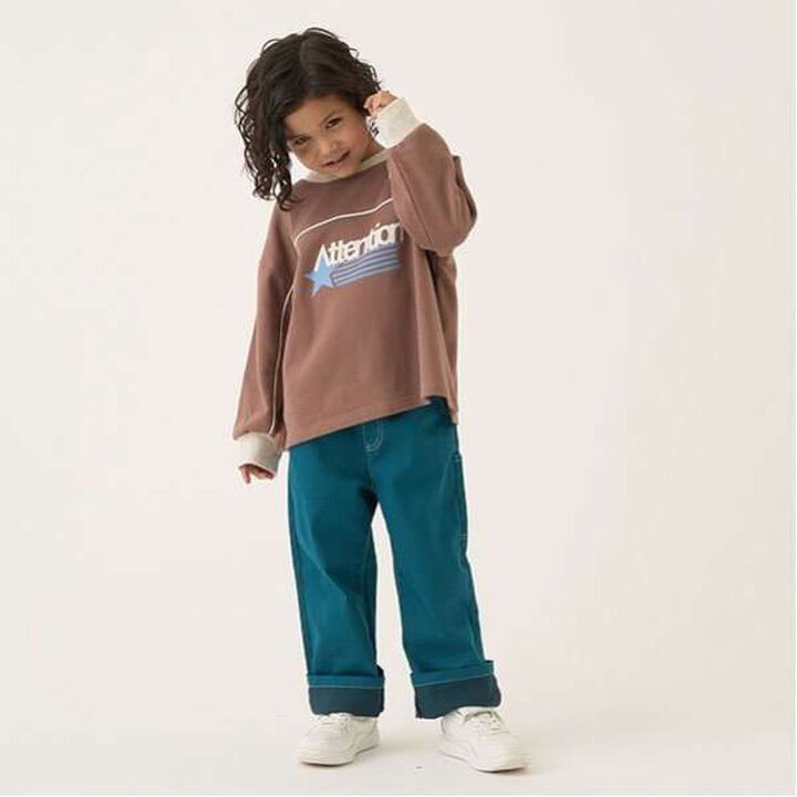 Pilling-Resistant Bi-Color Sweatshirt,Milky white, medium image number 5