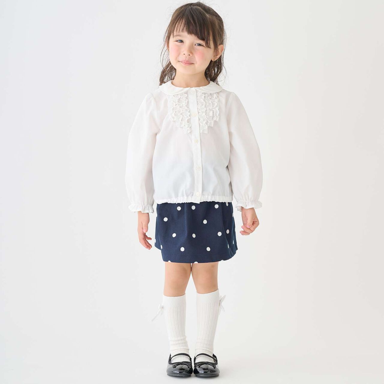 Chibi Frill Blouse,Blue, large image number 3