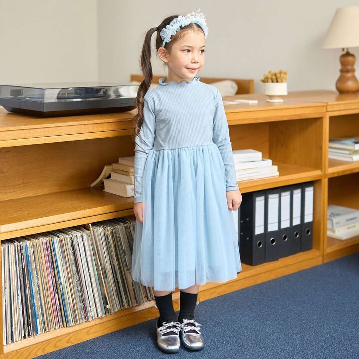 [Halloween] Tulle Docking Dress,Blue gray, medium image number 17