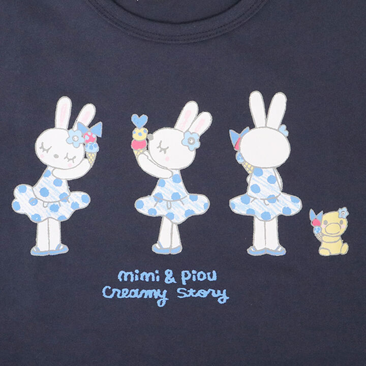 KP Ice Rabbit Print Long-Sleeve T-Shirt [100-160],Navy, medium image number 5