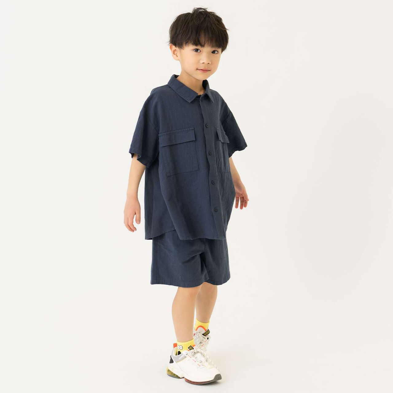 Wide Silhouette Outfit Set,Green, large image number 8