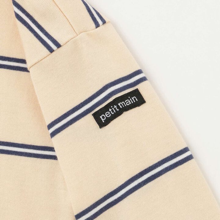 Link Stripe Pattern Rugby Long Sleeve T-Shirt,Navy, medium image number 13