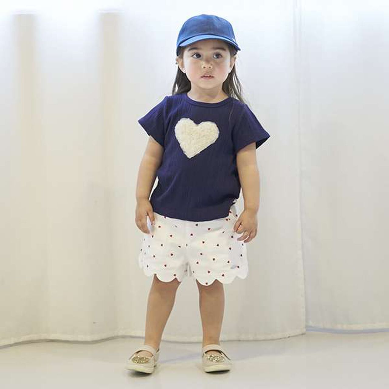 [Link] Scalloped Short Pants (Kids),Navy, large image number 20