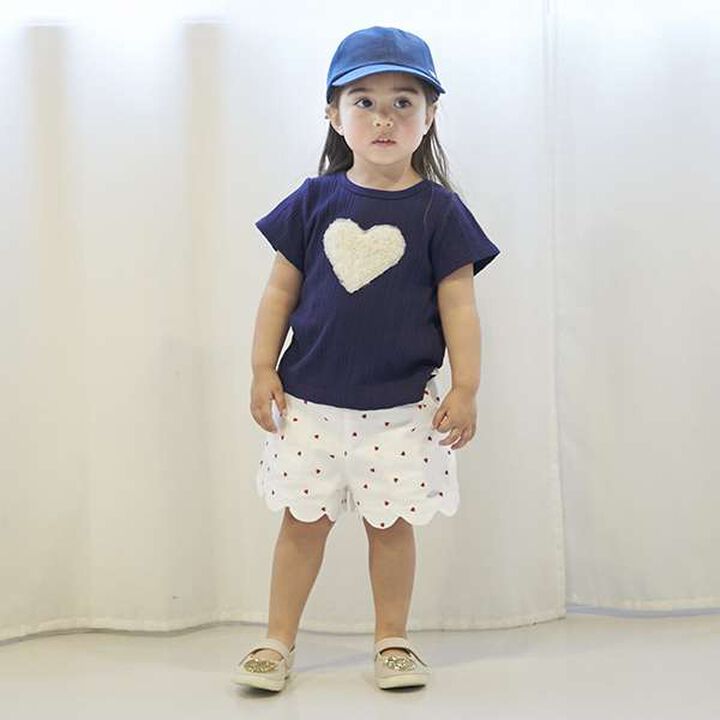 [Link] Scalloped Short Pants (Kids),Navy, medium image number 20