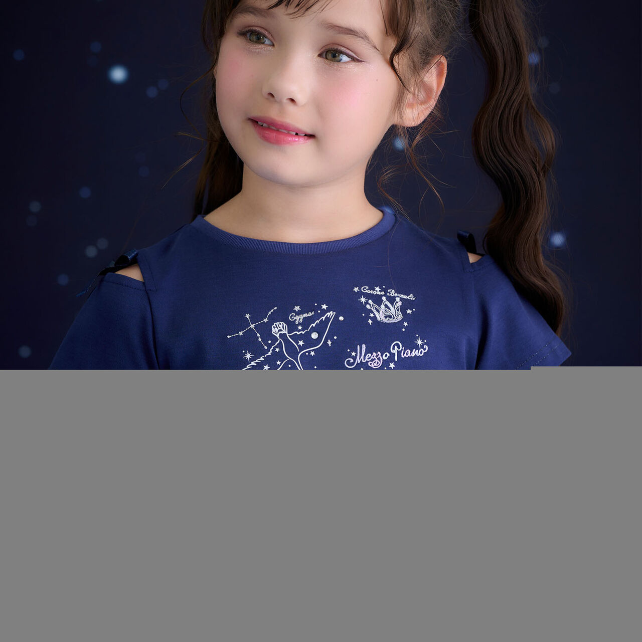 Glow-in-the-Dark Constellation Short Sleeve T-Shirt [Cool Touch],Off white, large image number 1