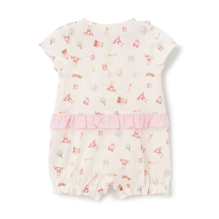 TOYS GIRLS Short-Sleeve Romper [Made in Japan],Pink, medium image number 1