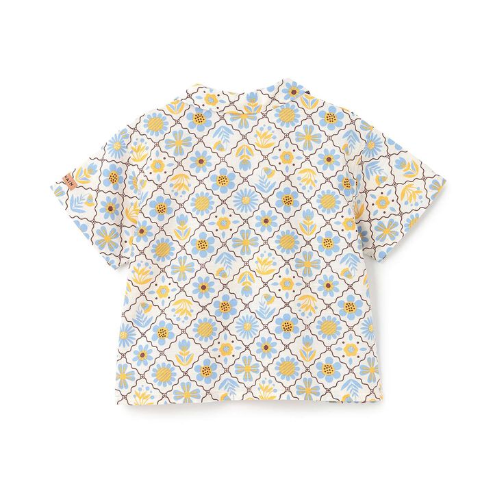 [Link] Cotton Rayon All-Over Pattern Open-Collar Shirt,Multi color, medium image number 11