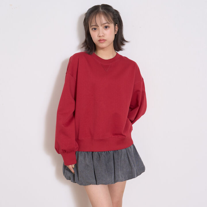 Wool Lined 100% Cotton Sweatshirt,Black, medium image number 2