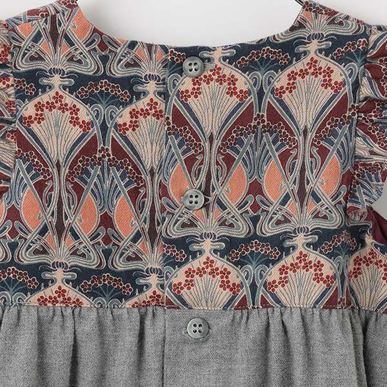 [Made in Japan] Liberty Fabric Yoke Tunic,Mocha tea, large image number 5