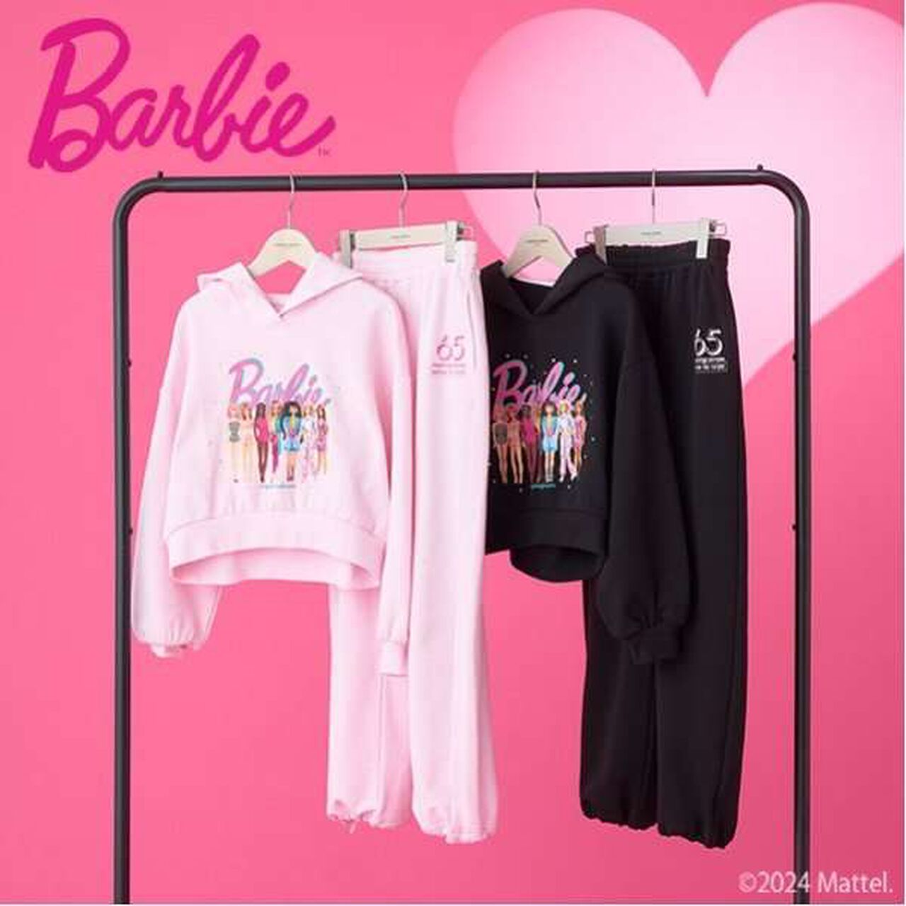 Barbie / 2 WAY Sweatpants,Pink, large image number 13