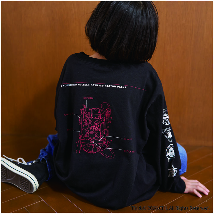 [Ghostbusters] Phosphorescent Logo Long-Sleeve T-Shirt for Boys Kids,Ivory, medium image number 8
