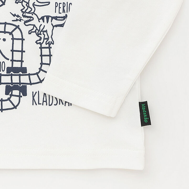 [Restock] Train Map Print Long-Sleeve T-Shirt,Off white, medium image number 6