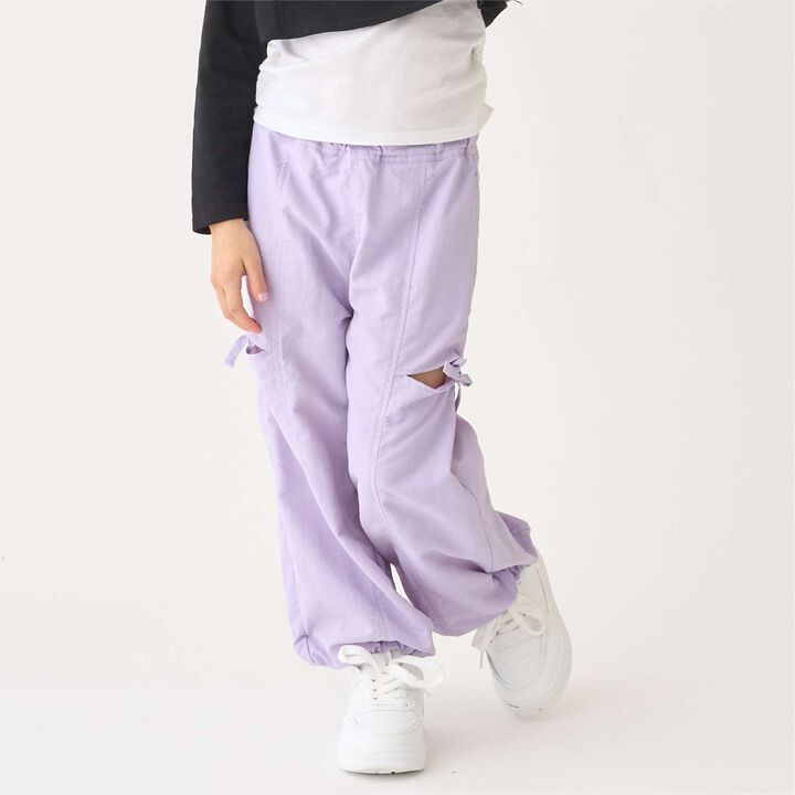 Water-Repellent Slit Cargo Pants,, medium