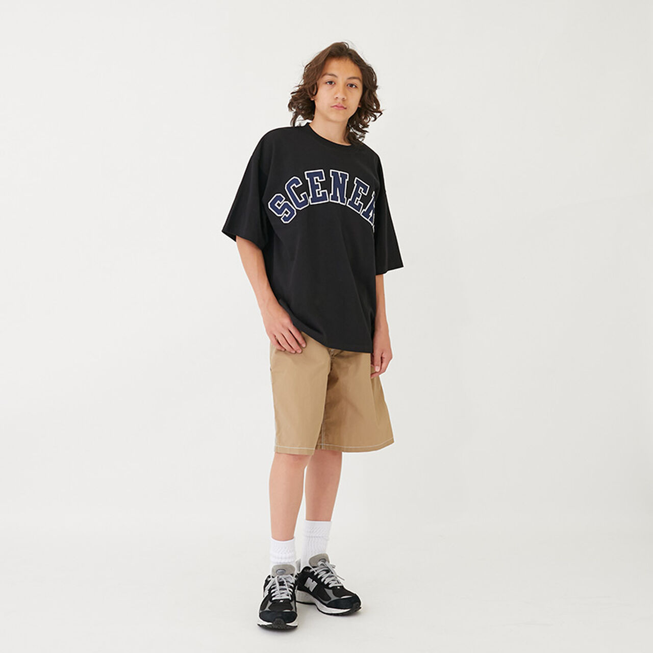 [GLSW.] Cool Touch High Cool Cotton Arch Logo Appliqué Embroidery Short Sleeve T-Shirt,Black, large image number 13