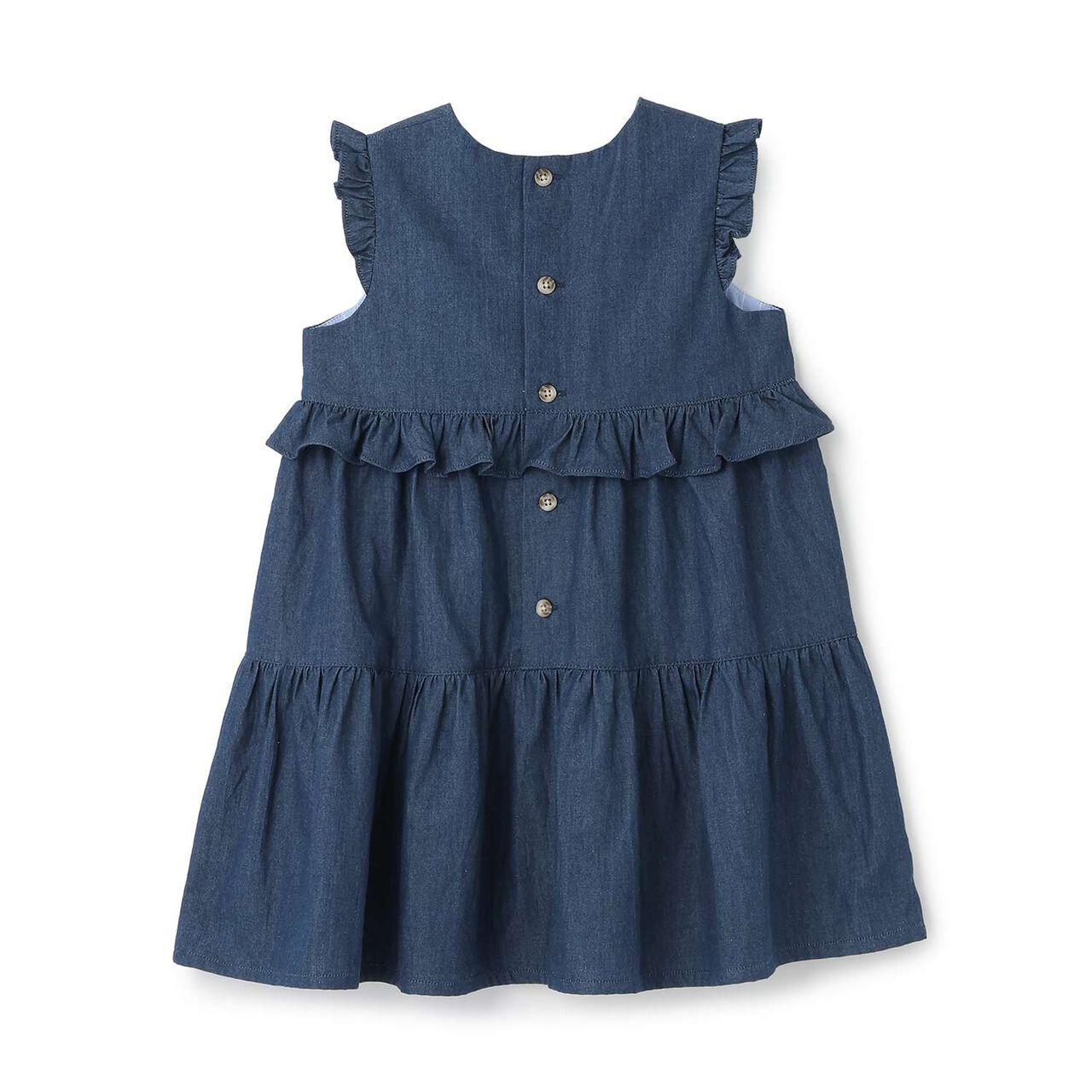 Wild Strawberry Embroidered Jumper Skirt,Navy, large image number 1