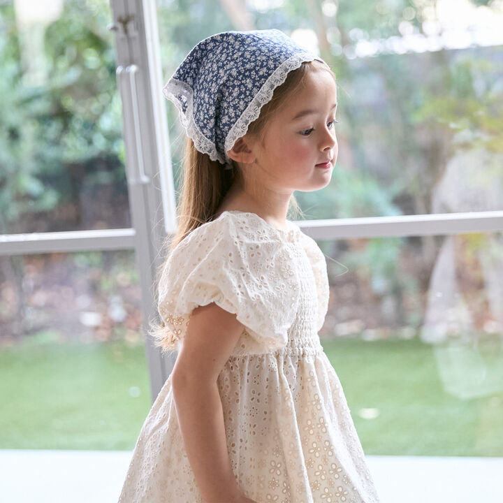 [Link] Lace Puff Sleeve Tunic,Turquoise, medium image number 5