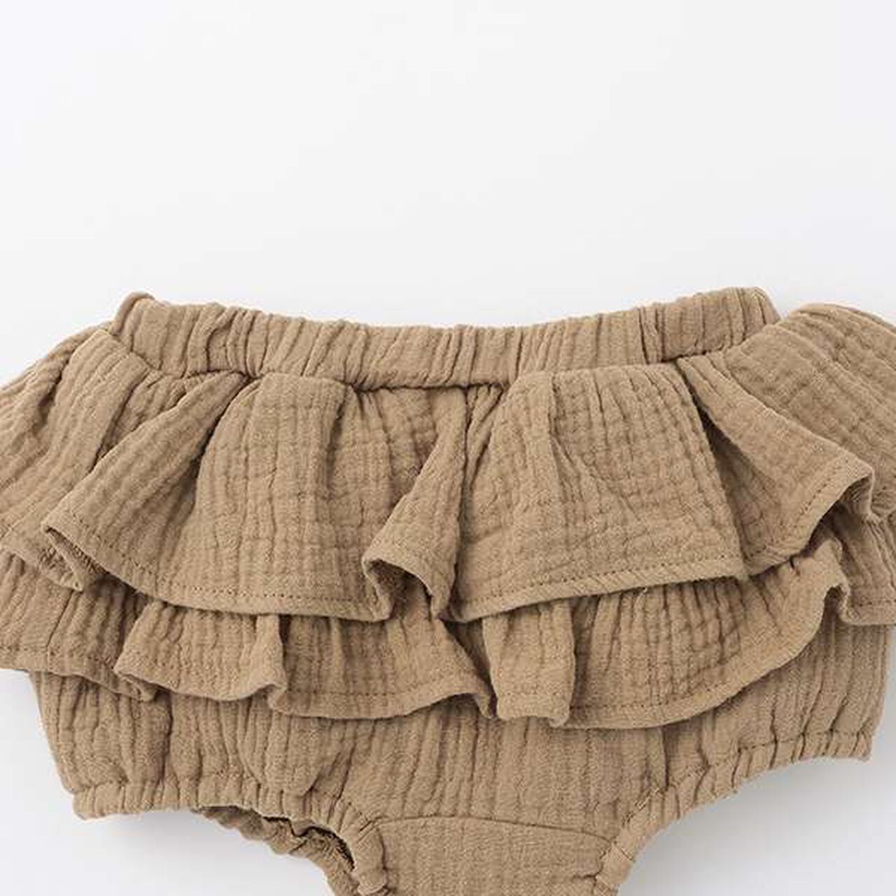 Frill Cover Pants,Brown, large image number 3
