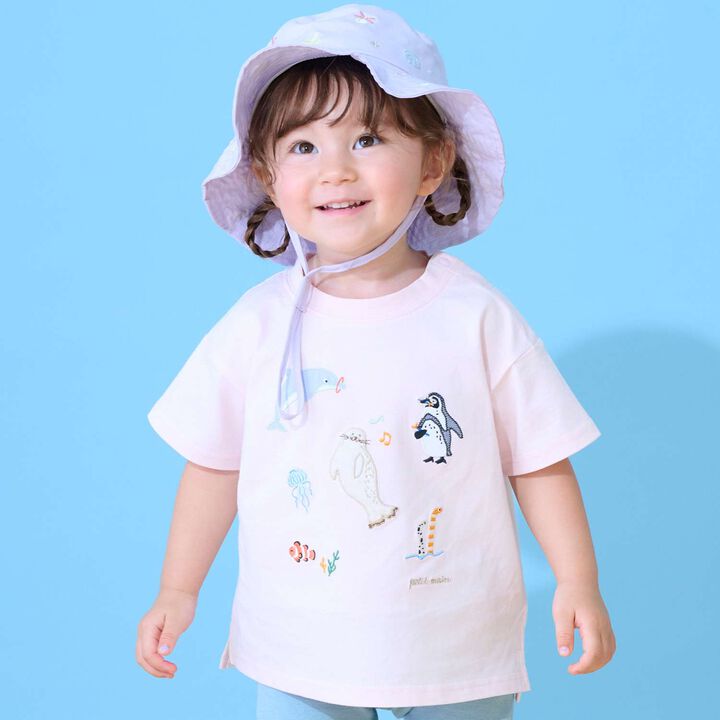 [Cool Touch] Sea Creature Appliqu&eacute; Short Sleeve T-Shirt,, medium