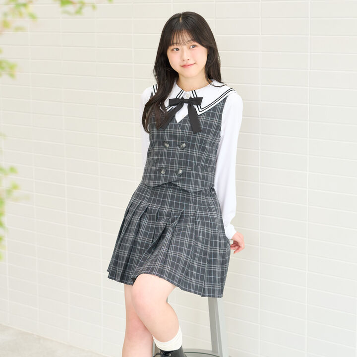[Graduation & Ceremony Freshers] Vest and Skirt Outfit Set,, medium