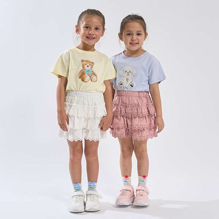 Soft Cotton Assorted Ribbon Motif Printed T-Shirt,Light blue, medium image number 8