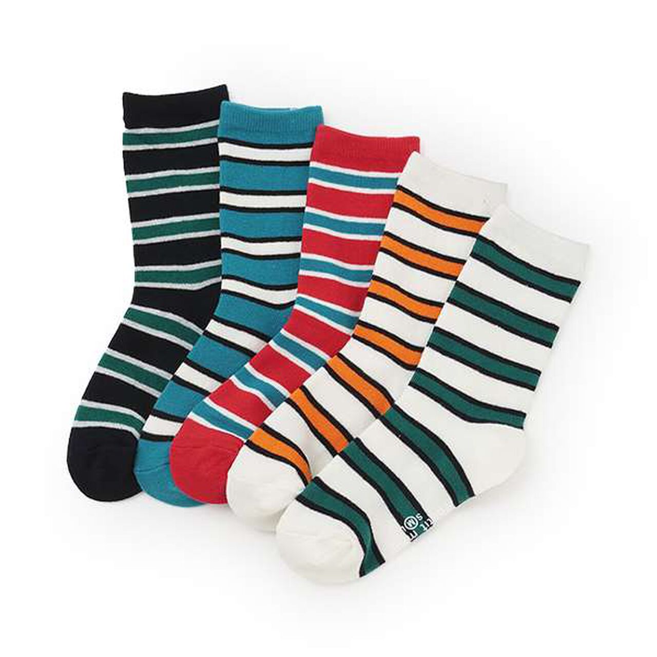 Multi Stripe Socks,Orange, large image number 6